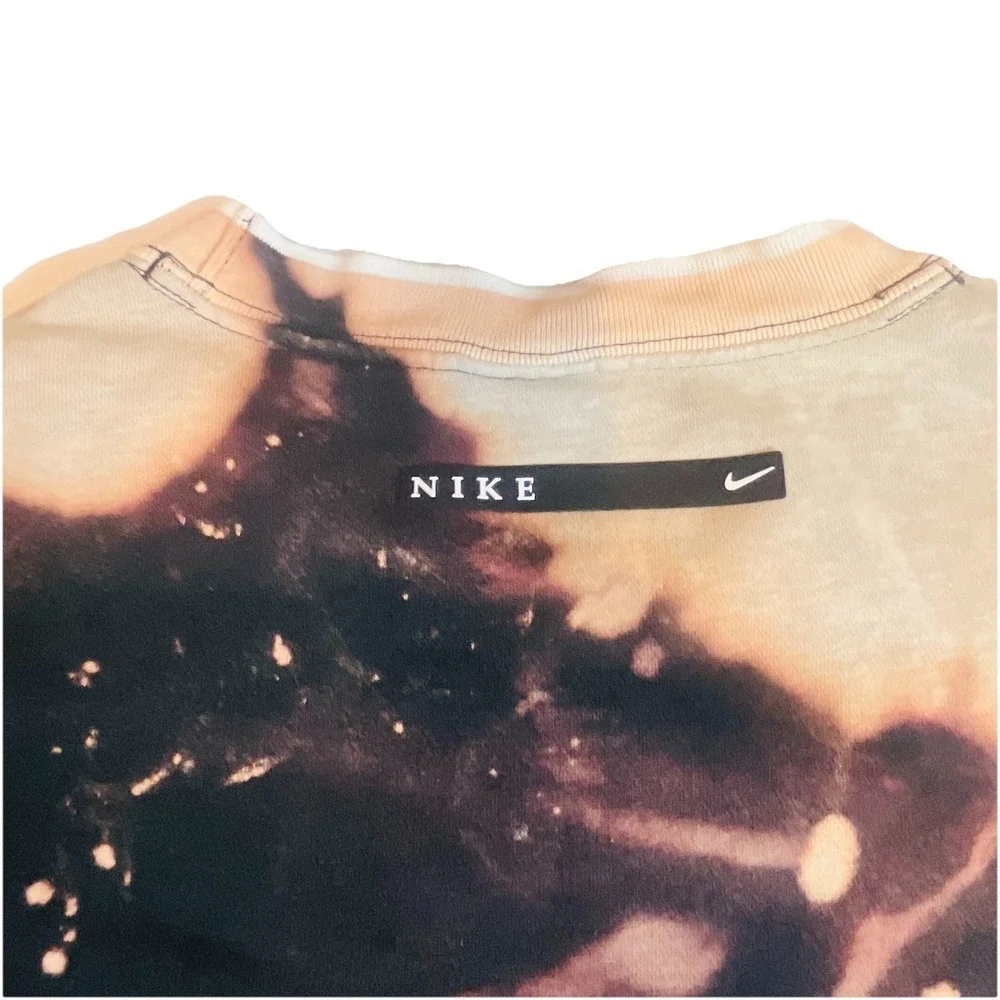 VINTAGE NIKE CLASSIC SWOOSH TIE DYE STREETWEAR Y2K SOFT SWEATSHIRT 1990S XL. - Picture 8 of 12
